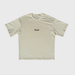 Beige DORTI t-shirt with 'Dorti' logo on a white background