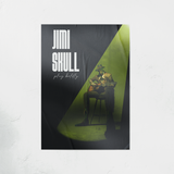 DORTI poster with 'Jimi Shull' text and a person playing guitar on a white background