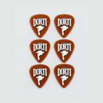 DORTI Standards nylon guitar pick 6-pack: six orange 0.96mm picks in a grid