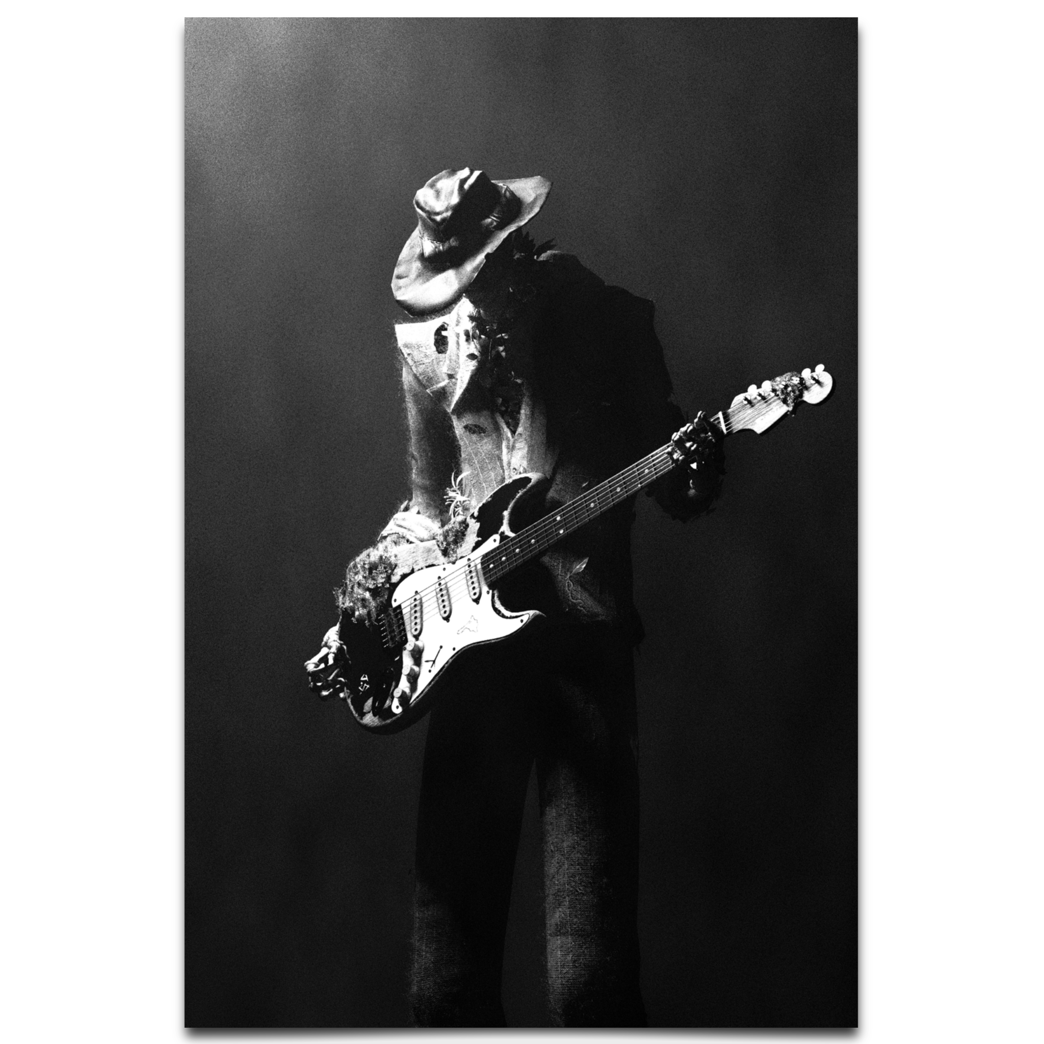 The Jimi Skull B/W Museum-Quality Matte Paper Poster 30x45 cm / 12x18″