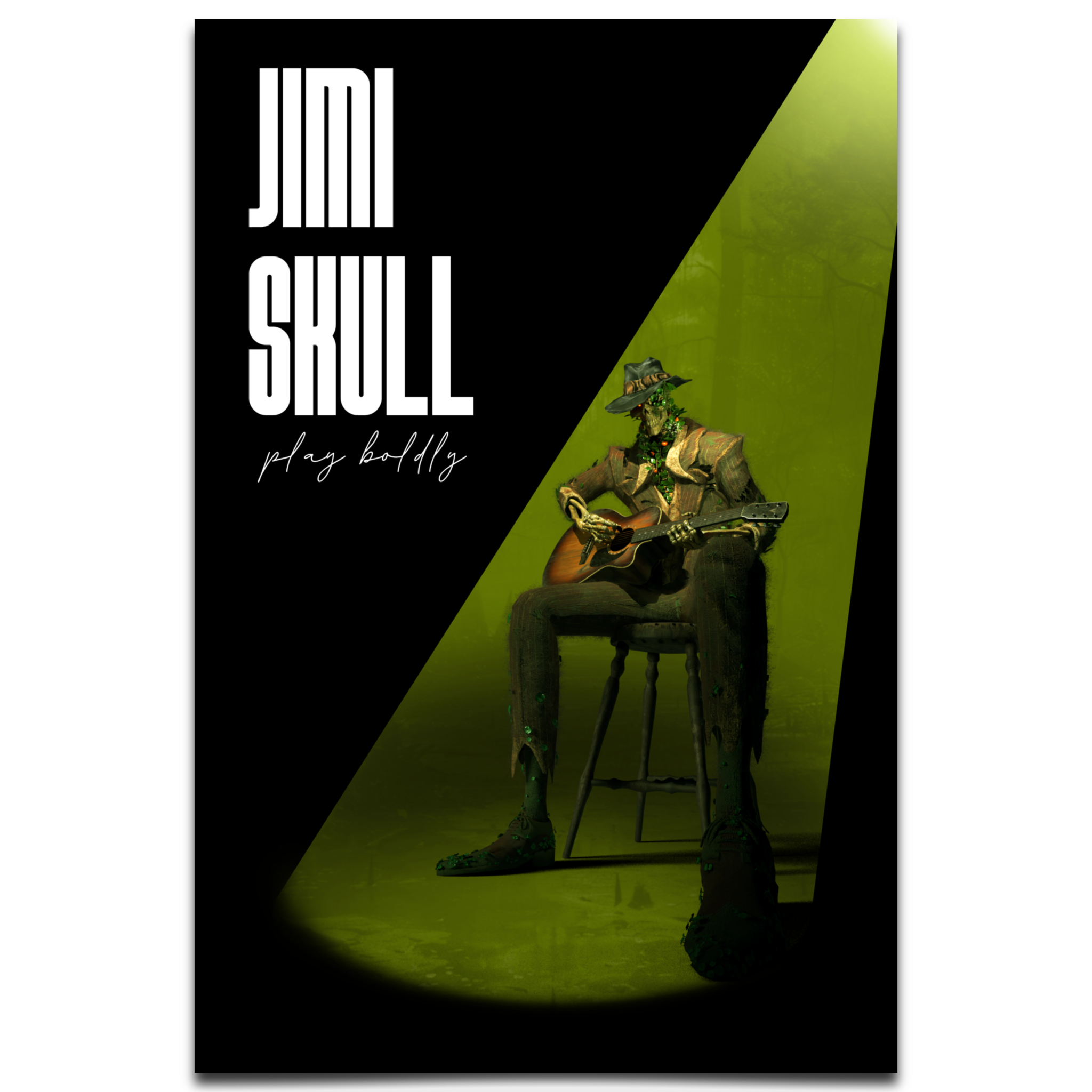 The Jimi Skull Modernist Premium Matte Paper Poster 30x45 cm / 12x18″