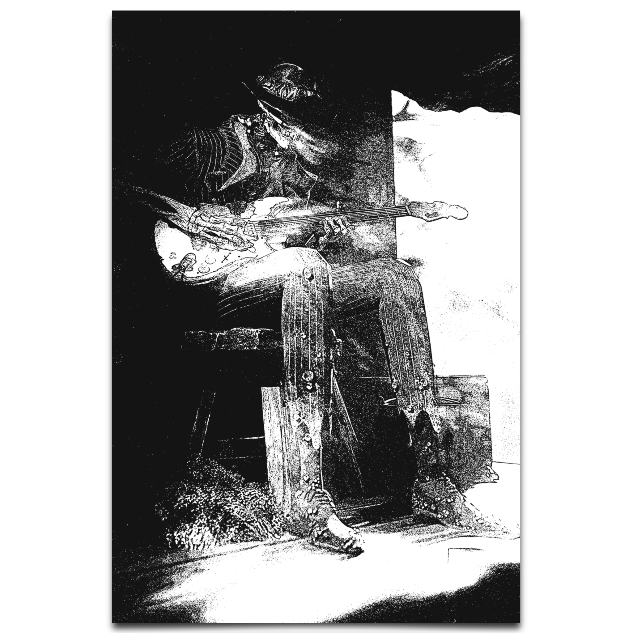 The Jimi Skull Old school Classic Matte Paper Poster 30x45 cm / 12x18″