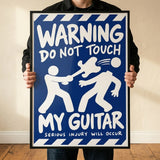 Touch Touch my Guitar Framed Poster