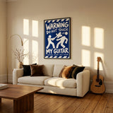 Touch Touch my Guitar Framed Poster