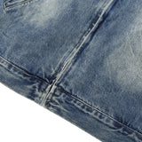 Jimi Skull Play Boldly Zip Up Denim Jacket