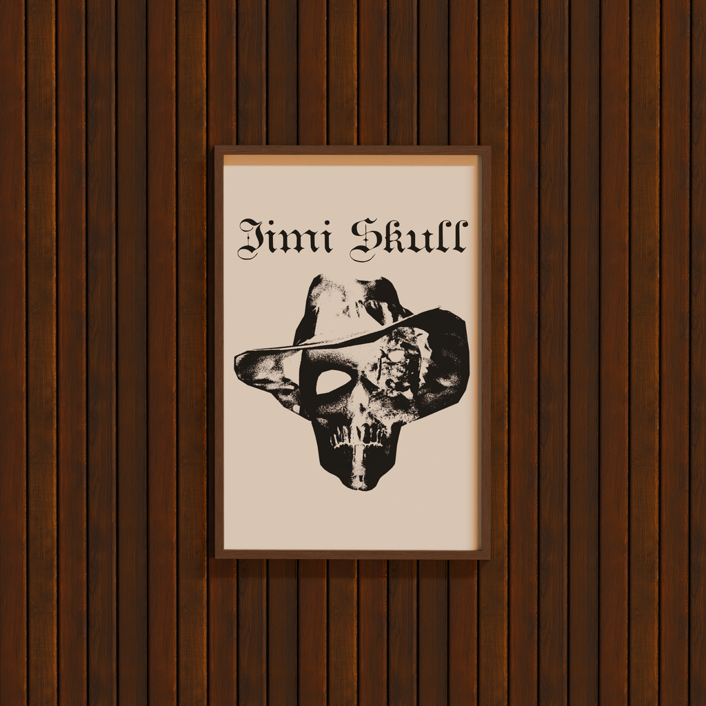 The Jimi Skull Gothic Premium Matte Paper Poster 30x45 cm / 12x18″