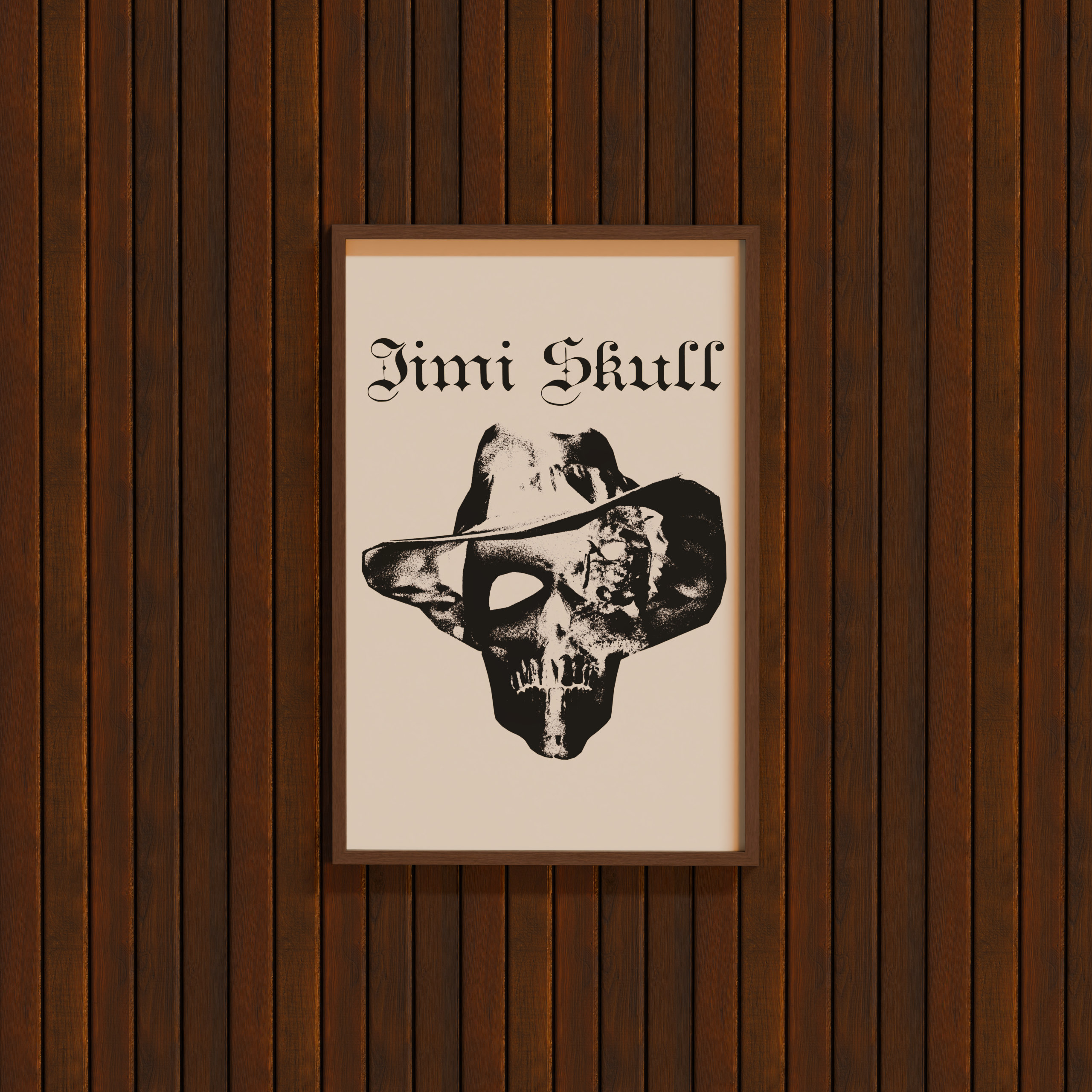The Jimi Skull Gothic Premium Matte Paper Poster 30x45 cm / 12x18″