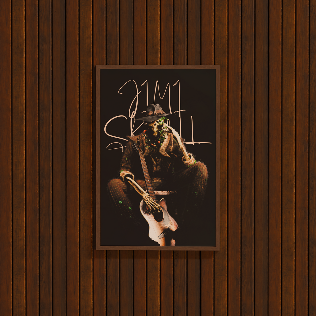 The Jimi Skull Acoustic Premium Matte Paper Poster 30x45 cm / 12x18″