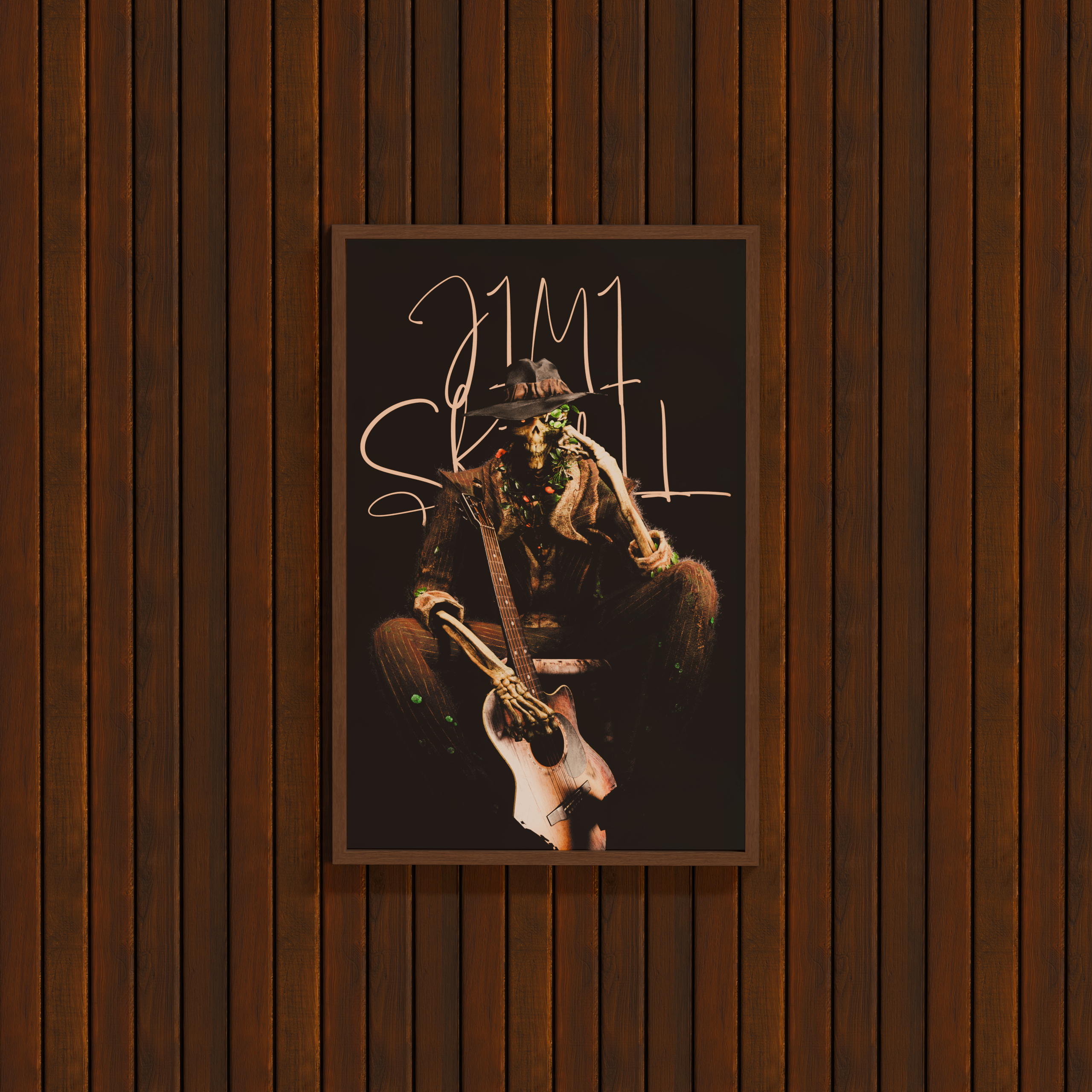 The Jimi Skull Acoustic Premium Matte Paper Poster 30x45 cm / 12x18″