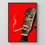 My Guitar Needs a Smoke Break Framed Poster
