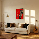 My Guitar Needs a Smoke Break Framed Poster